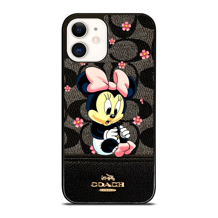 COACH NEW YORK LOGO BABY MINNIE MOUSE iPhone 12 Case
