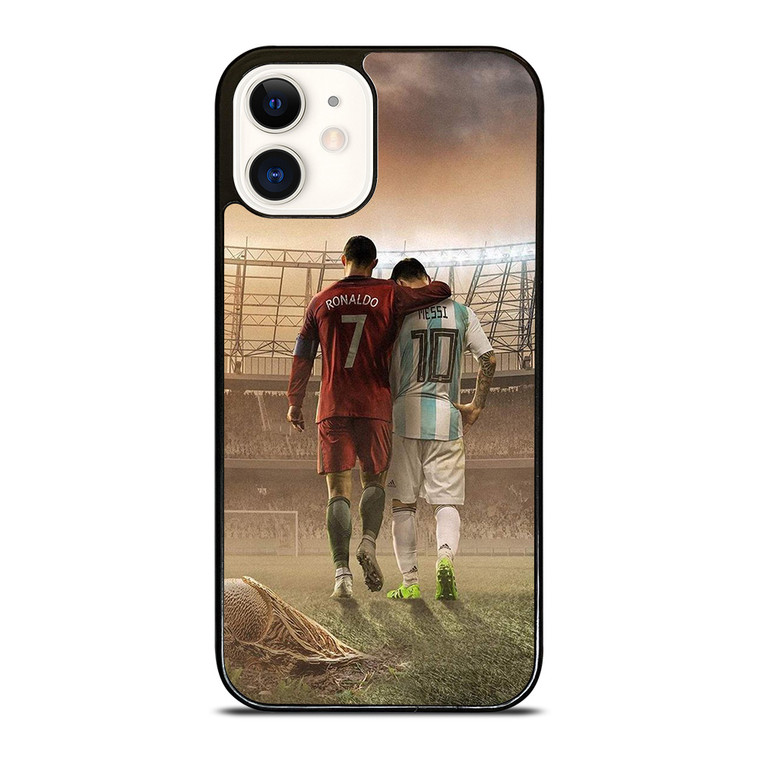 CRISTIANO RONALDO AND LIONEL MESSI iPhone 12 Case