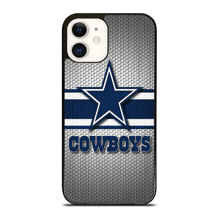DALLAS COWBOYS NFL LOGO SILVER CARBON iPhone 12 Case