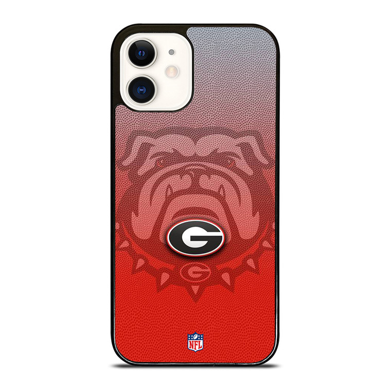 GEORGIA BULLDOGS FOOTBALL RED iPhone 12 Case