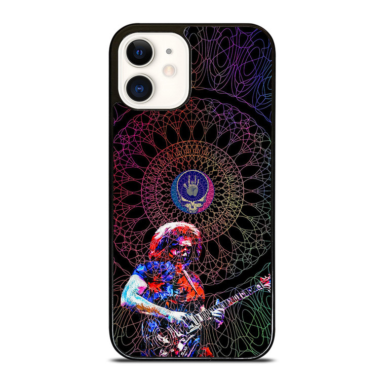 GRATEFUL DEAD JERRY GARCIA GUITAR ART GLASS iPhone 12 Case