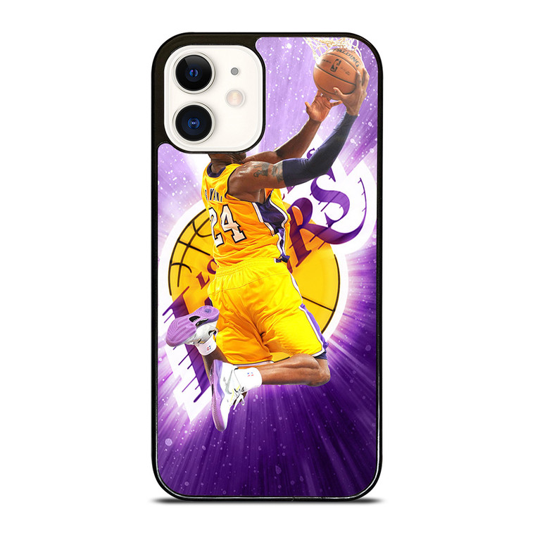 KOBE BRYANT LA LAKERS LAY UP iPhone 12 Case