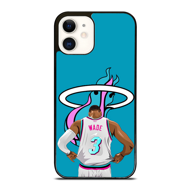 MIAMI HEAT DWYANE WADE 3 BASKETBALL iPhone 12 Case