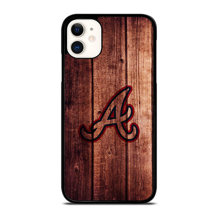 ATLANTA BRAVES LOGO WOOD INITIAL iPhone 11 Case