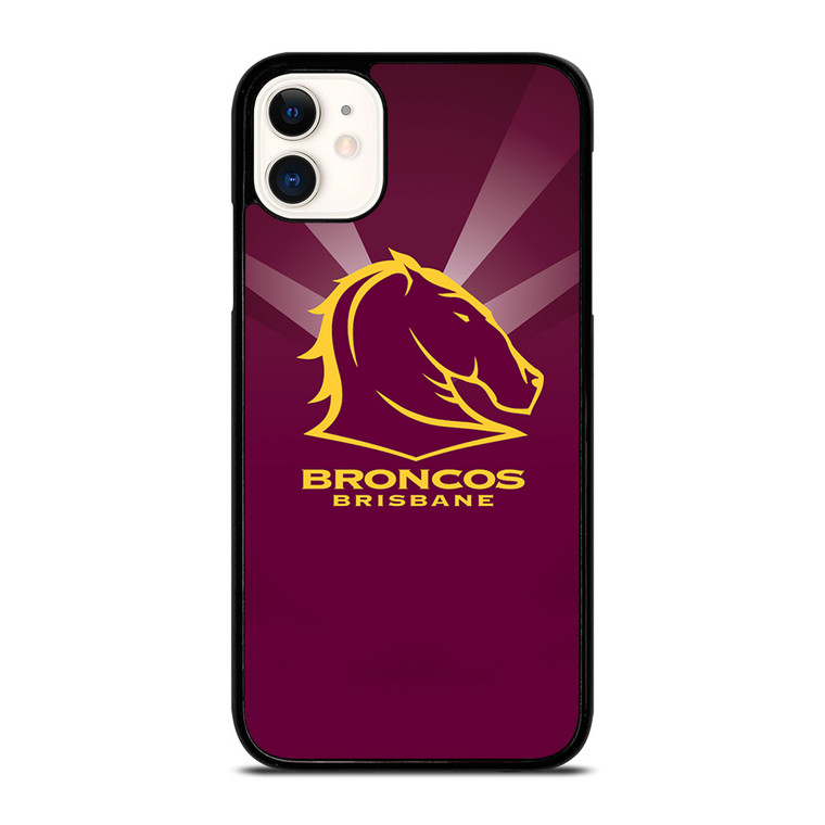BRONCOS BRISBANE FOTTBALL TEAM LOGO iPhone 11 Case
