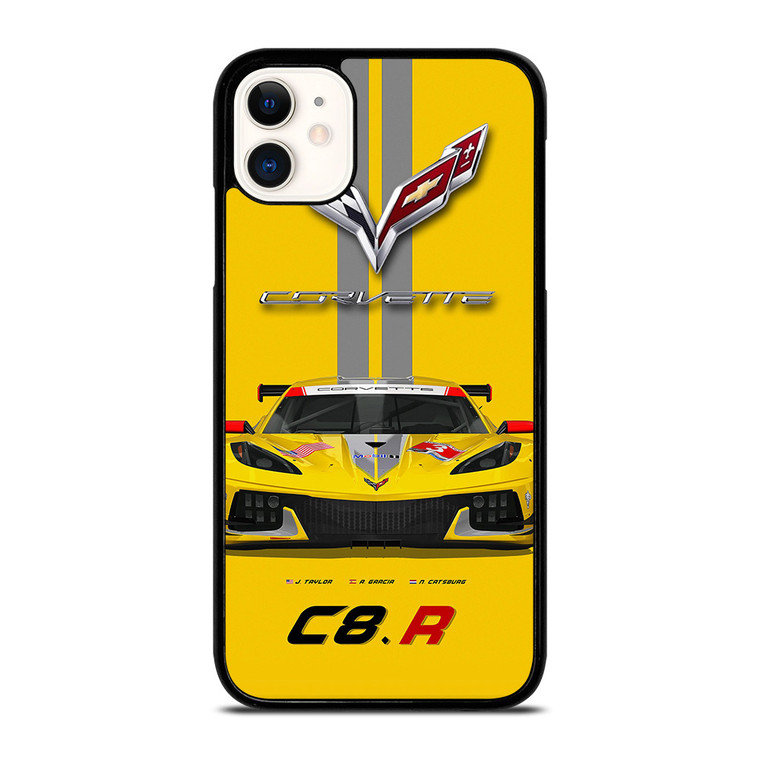 CORVETTE C8 R YELLOW iPhone 11 Case