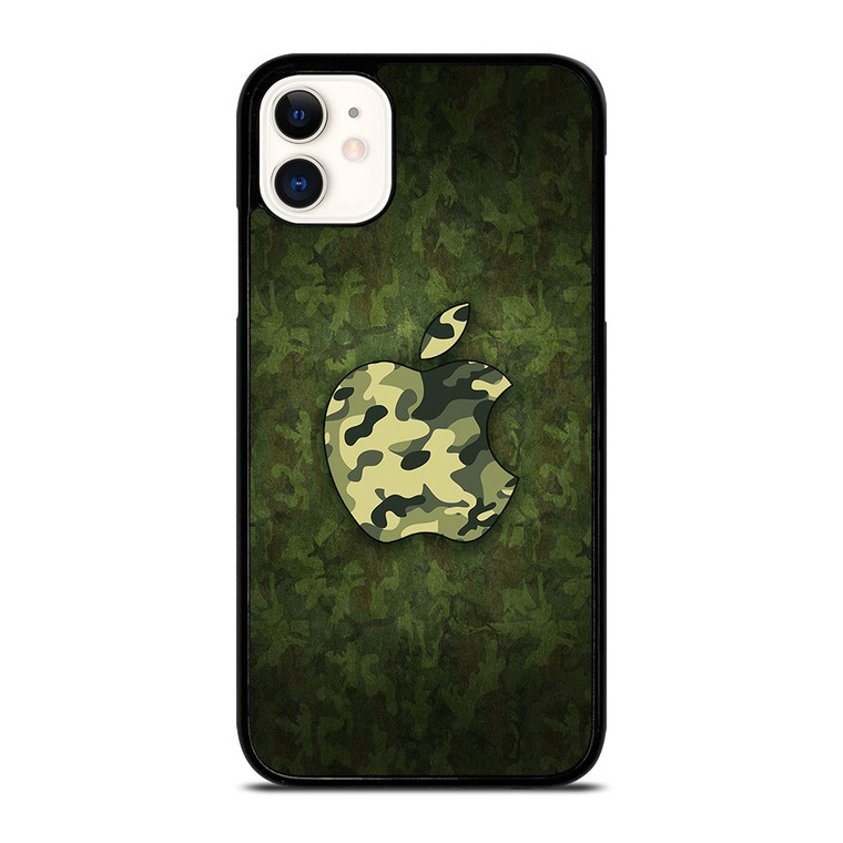 APPLE LOGO CAMO GREEN iPhone 11 Case APPLE LOGO CAMO GREEN iPhone 11 Case