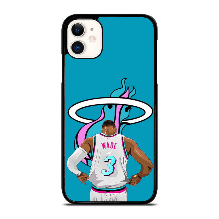 MIAMI HEAT DWYANE WADE 3 BASKETBALL iPhone 11 Case