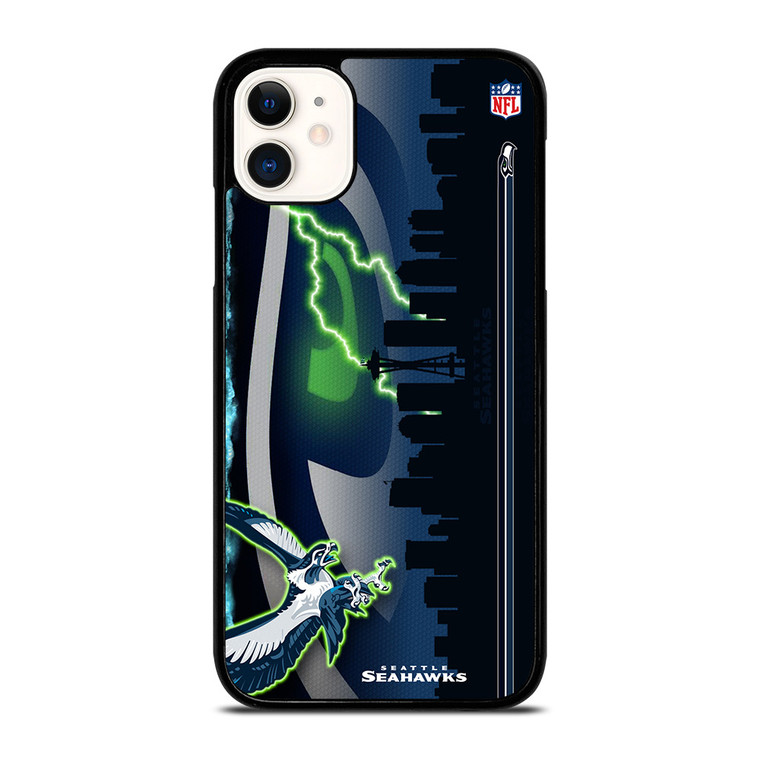 SEATTLE SEAHAWKS LOGO NFL TEAM MASCOT iPhone 11 Case