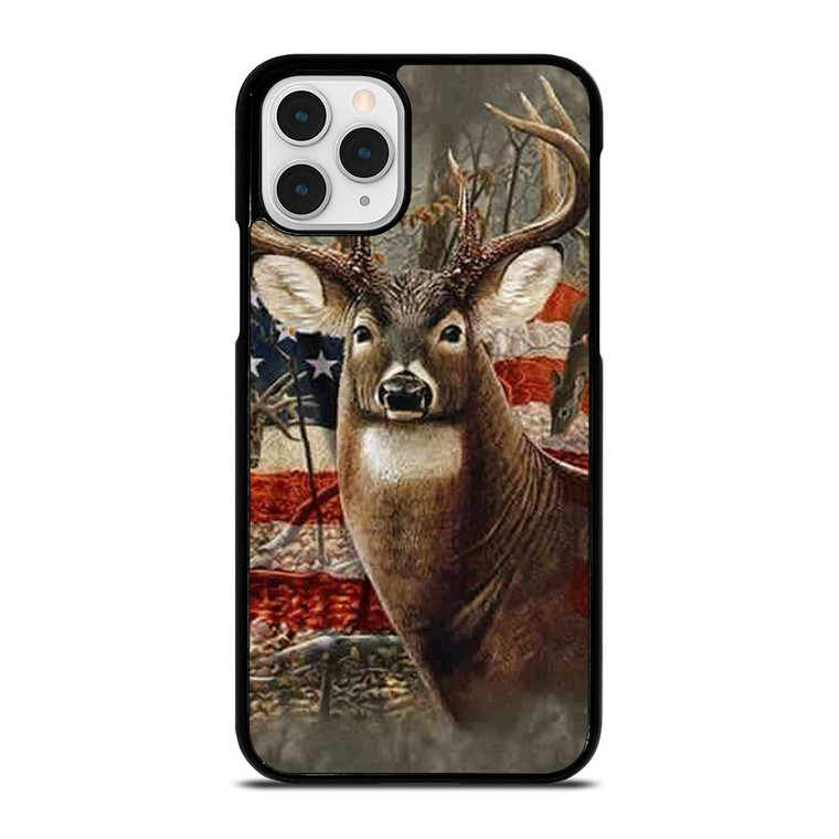AMERICAN FLAG DEER BUCK CAMO iPhone 11 Pro Case
