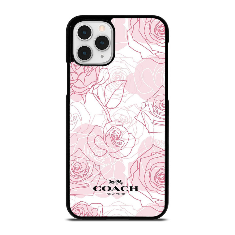 COACH NEW YORK PINK ROSES iPhone 11 Pro Case COACH NEW YORK PINK ROSES iPhone 11 Pro Case