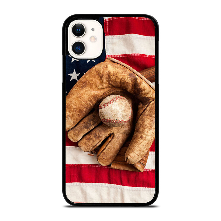 BASEBALL GLOVE AMERICAN FLAG iPhone 11 Case BASEBALL GLOVE AMERICAN FLAG iPhone 11 Case