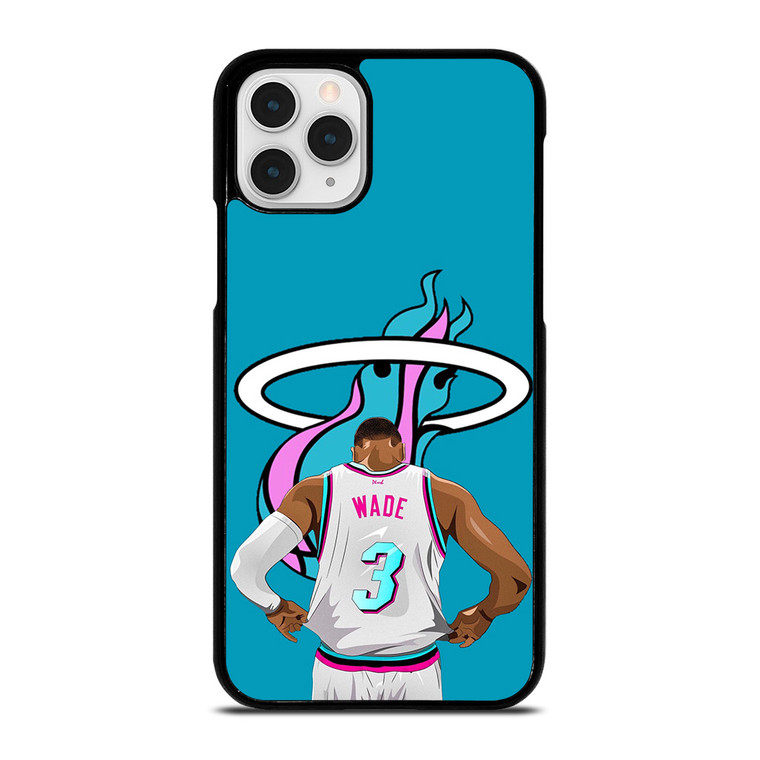 MIAMI HEAT DWYANE WADE 3 BASKETBALL iPhone 11 Pro Case
