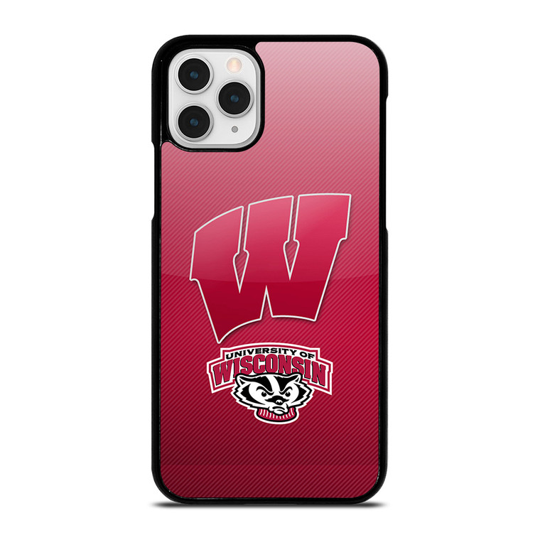 WISCONSIN BADGER LOGO UNIVERSITY FOOTBALL TEAM iPhone 11 Pro Case