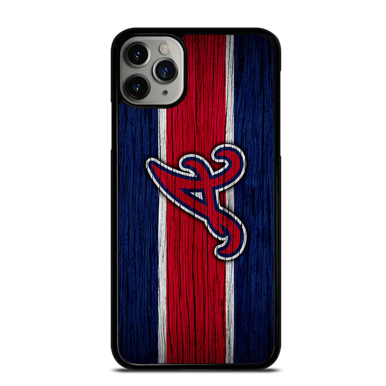 ATLANTA BRAVES MLB LOGO STRIPS iPhone 11 Pro Max Case
