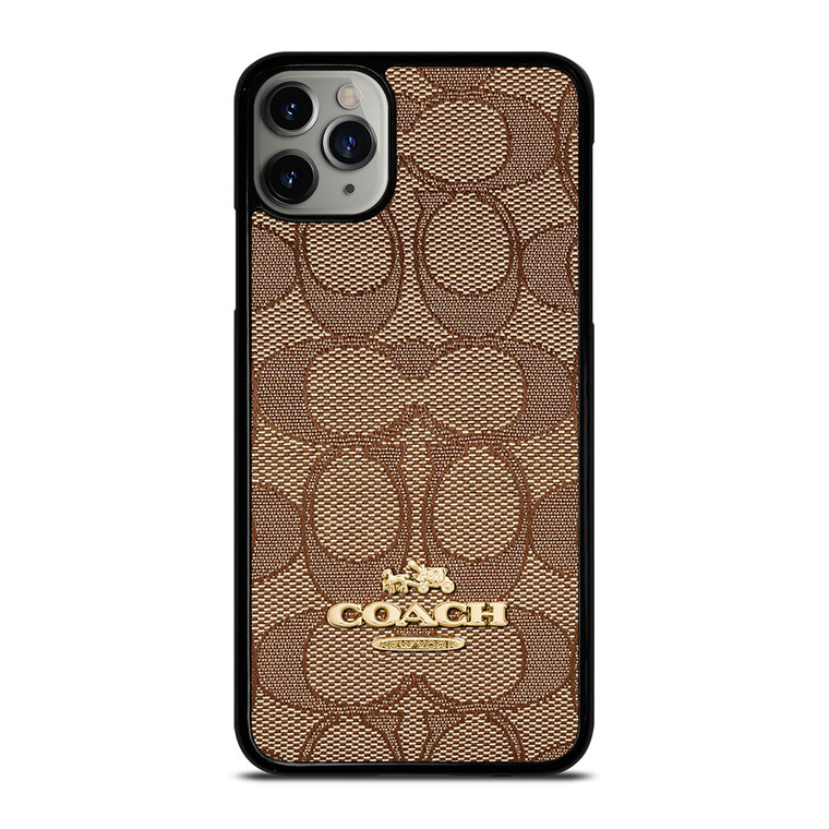 COACH NEW YORK PATTERN BROWN iPhone 11 Pro Max Case