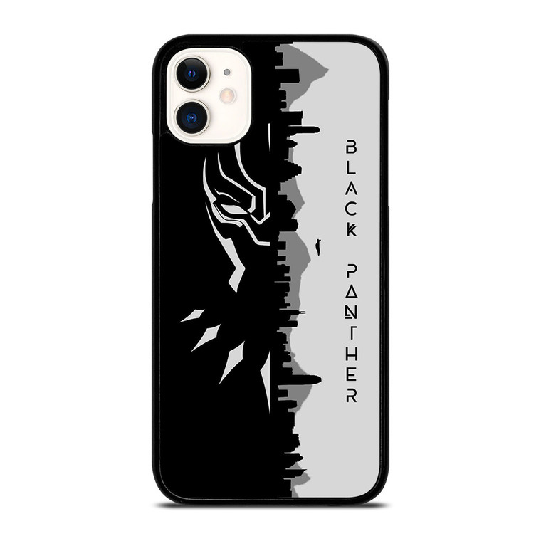 BLACK PANTHER BLACK WHITE FAN ART iPhone 11 Case BLACK PANTHER BLACK WHITE FAN ART iPhone 11 Case