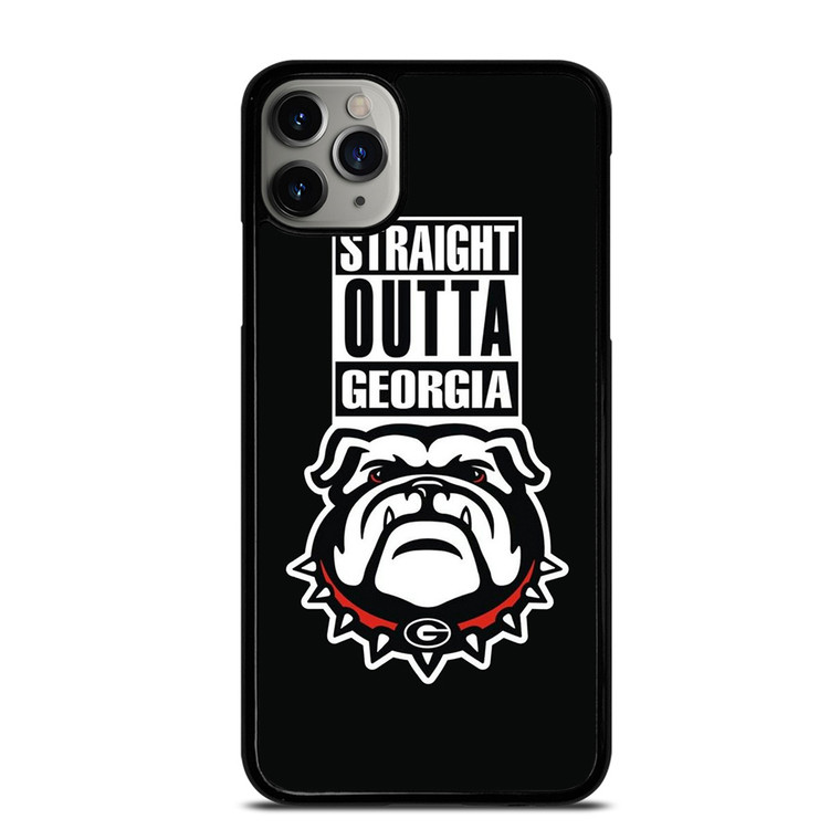 GEORGIA BULLDOGS UGA STRAIGHT OUTTA iPhone 11 Pro Max Case