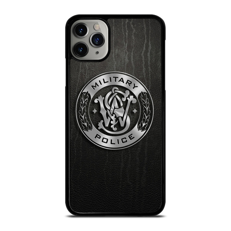 SMITH AND WESSON MILITARY POLICE METAL LOGO iPhone 11 Pro Max Case