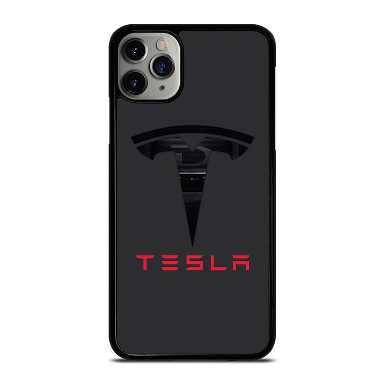 TESLA MOTORS BLACK ICON iPhone 11 Pro Max Case