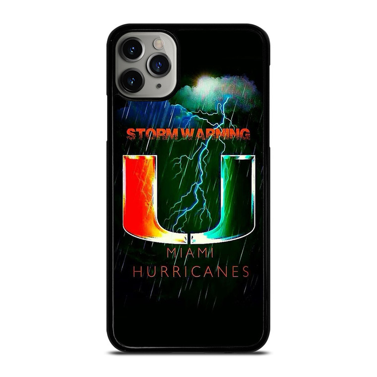 UM MIAMI HURRICANES NFL THUNDER iPhone 11 Pro Max Case