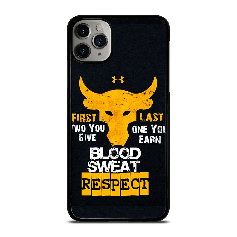 UNDER ARMOUR PROJECT ROCK BLOOD SWEAT iPhone 11 Pro Max Case