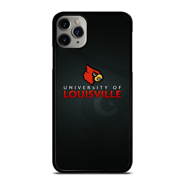 UNIVERSITY OF LOUISVILLE CARDINALS FOOTBALL LOGO MASCOT iPhone 11 Pro Max Case