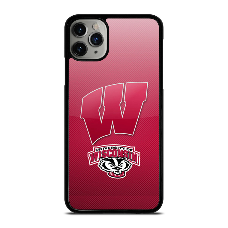 WISCONSIN BADGER LOGO UNIVERSITY FOOTBALL TEAM iPhone 11 Pro Max Case