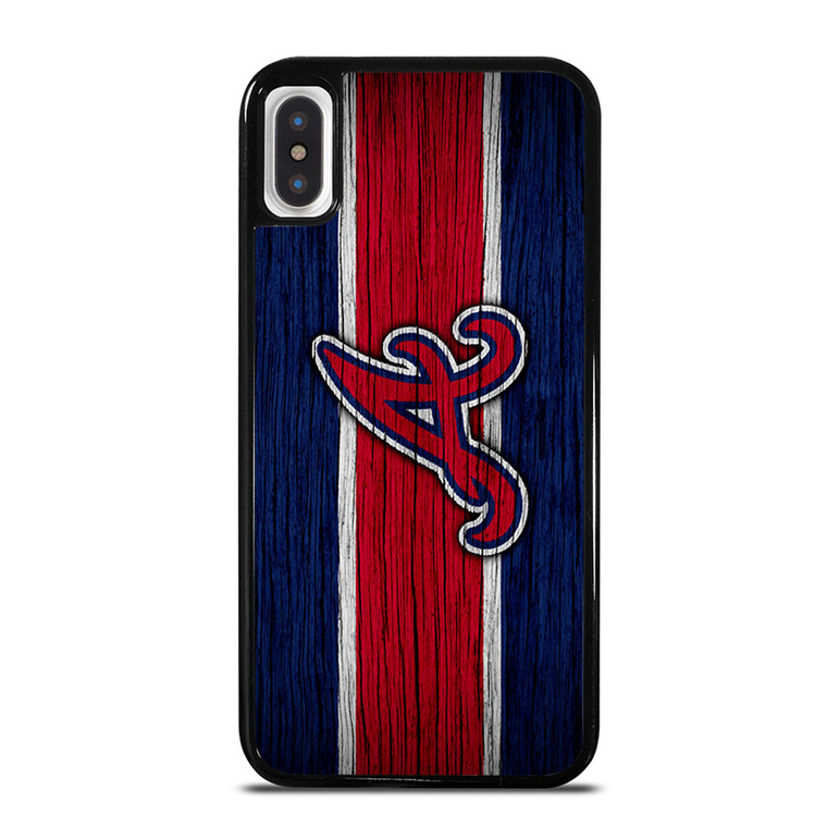 ATLANTA BRAVES MLB LOGO STRIPS iPhone X / XS Case