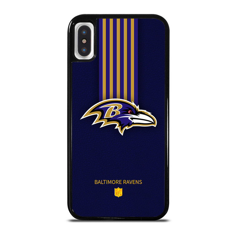 BALTIMORE RAVENS STRIP iPhone X / XS Case