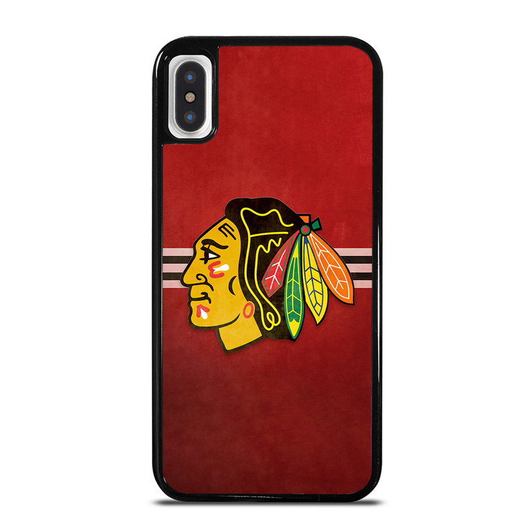 CHICAGO BLACK HAWKS RED LOGO iPhone X / XS Case