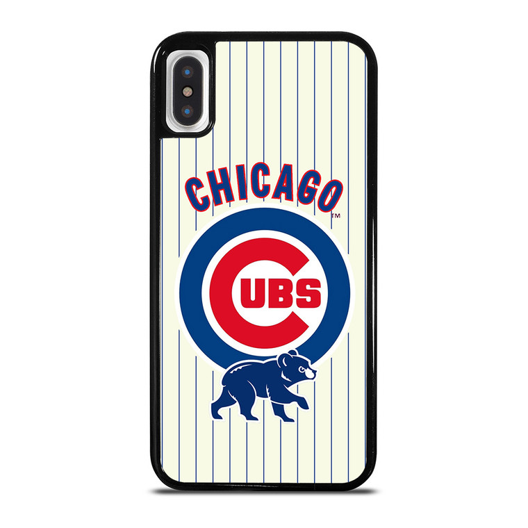 CHICAGO CUBS BASEBALL STRIPES LOGO iPhone X / XS Case
