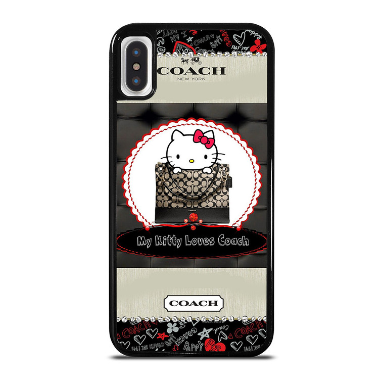 COACH NEW YORK HELLO KITTY BLACK iPhone X / XS Case