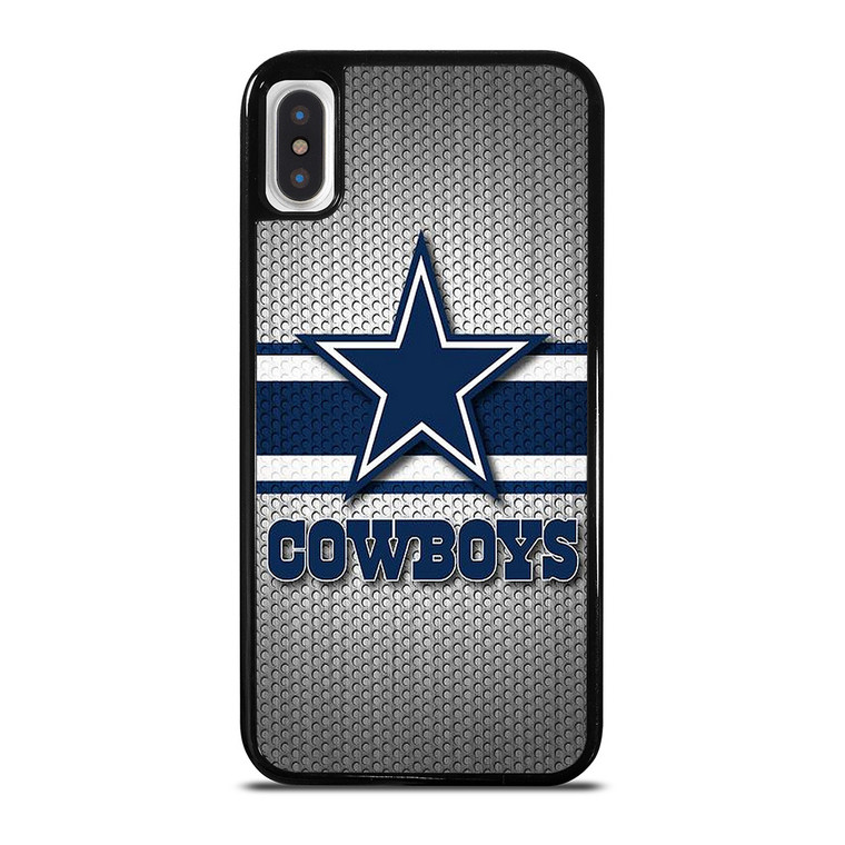 DALLAS COWBOYS NFL LOGO SILVER CARBON iPhone X / XS Case