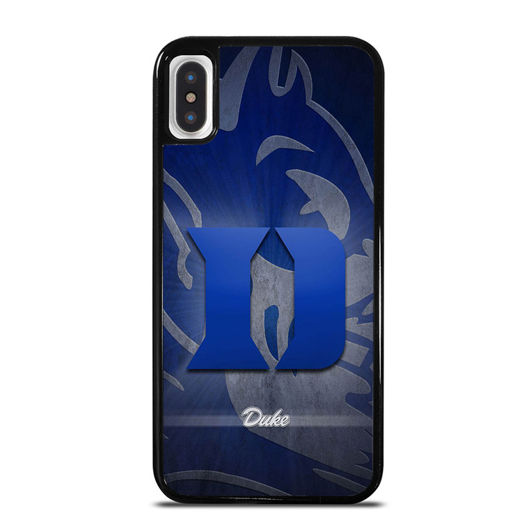 DUKE BLUE DEVILS LOGO UNIVERSITY BASKETBALL iPhone X / XS Case