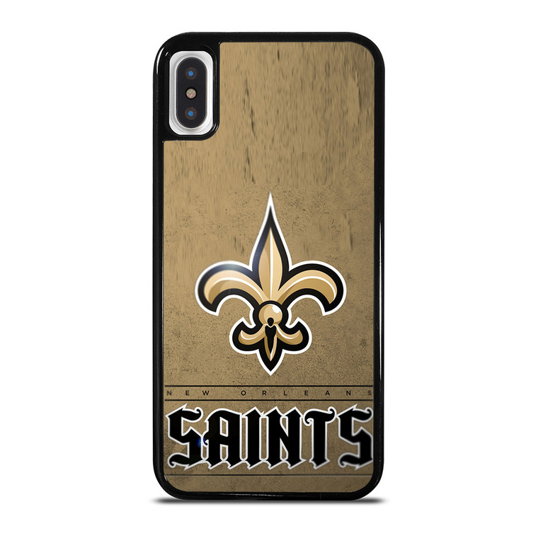 NEW ORLEANS SAINTS LOGO AND BACKGROUND iPhone X / XS Case