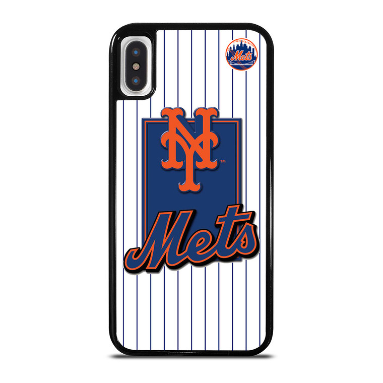 NEW YORK METS LOGO MLB JERSEY iPhone X / XS Case