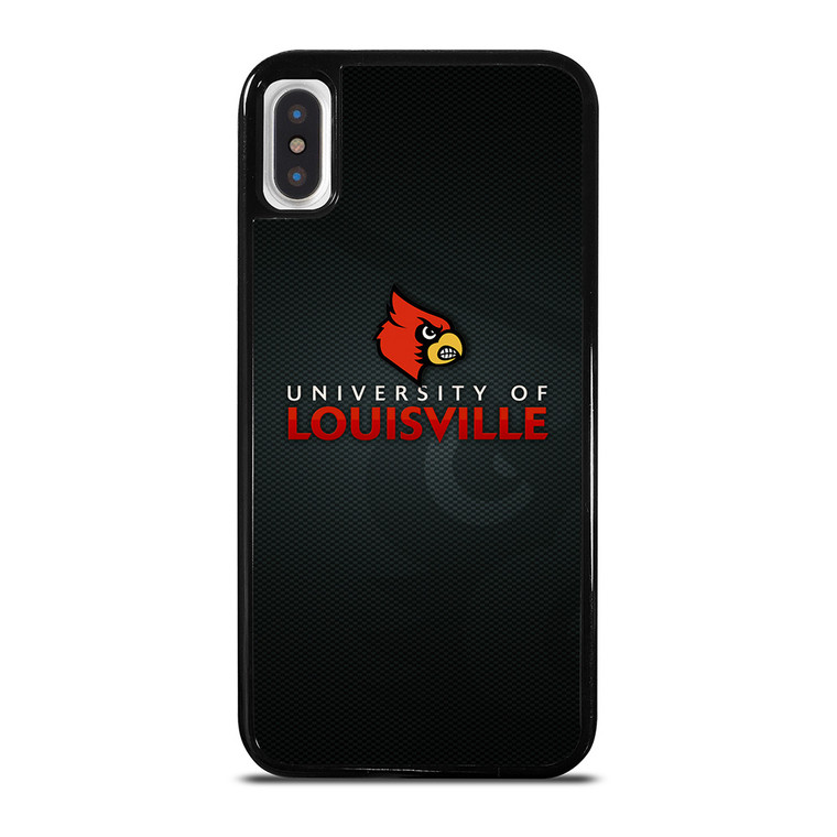 UNIVERSITY OF LOUISVILLE CARDINALS FOOTBALL LOGO MASCOT iPhone X / XS Case