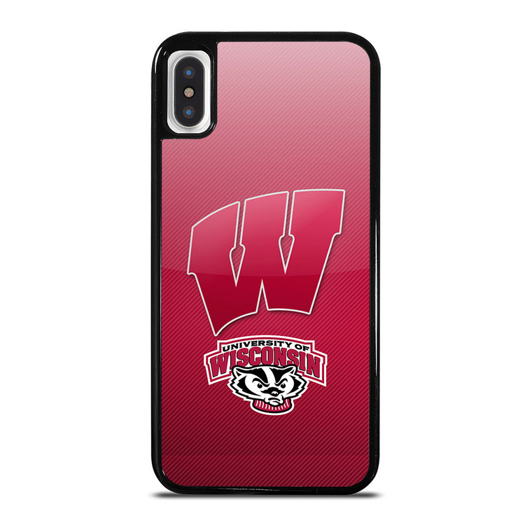 WISCONSIN BADGER LOGO UNIVERSITY FOOTBALL TEAM iPhone X / XS Case