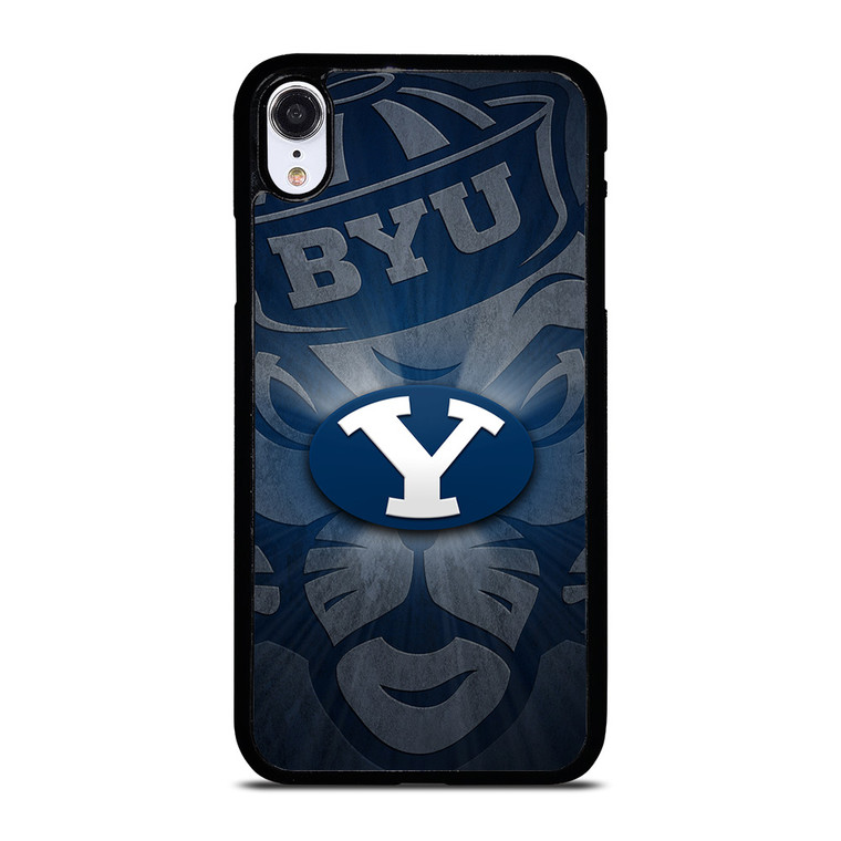 BYU COUGARS BRIGHAM YOUNG UNIVERSITY LOGO iPhone XR Case
