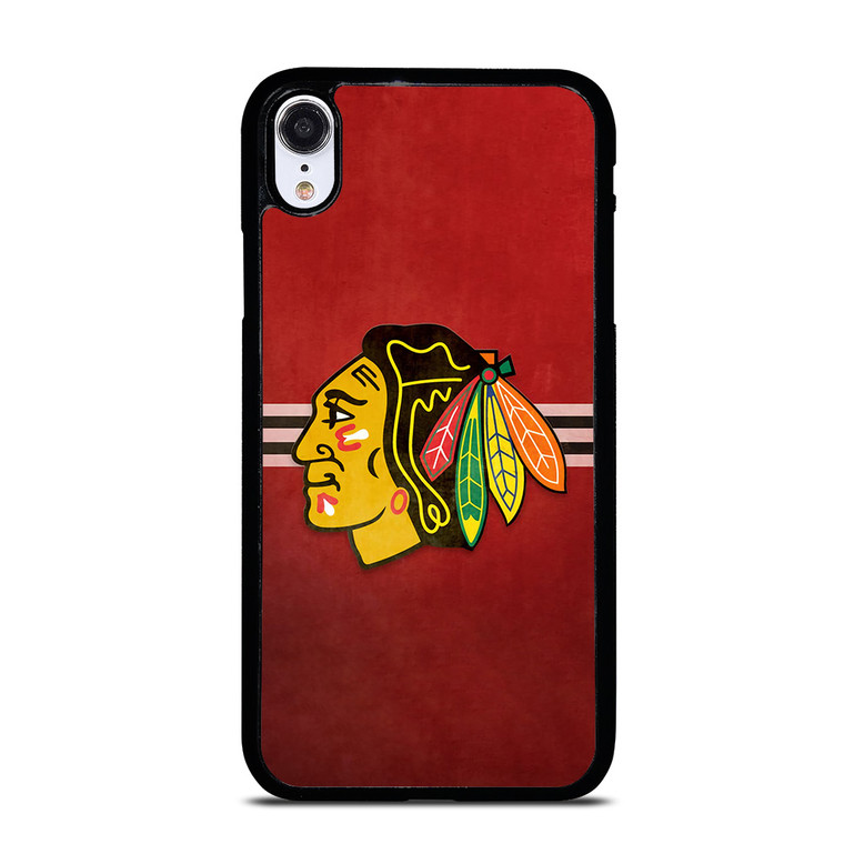CHICAGO BLACK HAWKS RED LOGO iPhone XR Case