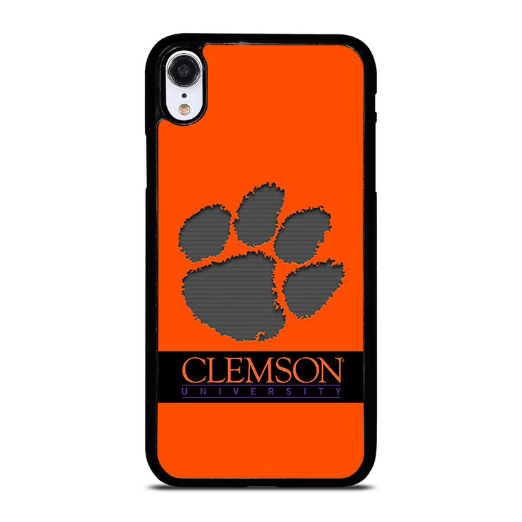 CLEMSON TIGERS UNIVERSITY PAW LOGO iPhone XR Case