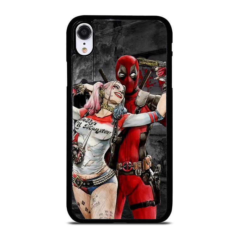 DEADPOOL HARLEY QUINN ART LOVE iPhone XR Case