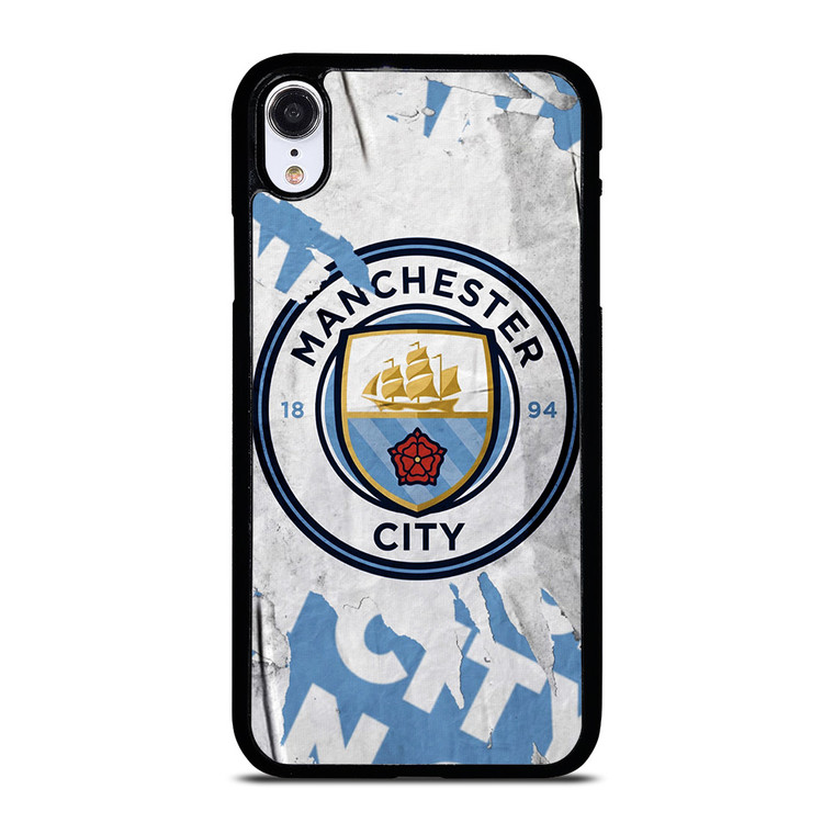 MANCHESTER CITY FOOTBALL ART LOGO iPhone XR Case