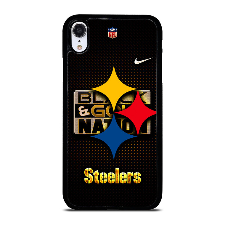 PITTSBURGH STEELERS BLACK AND GO NATION iPhone XR Case