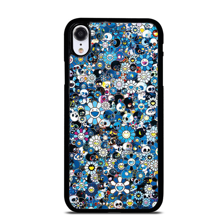 TAKASHI MURAKAMI FLOWERS BLUE iPhone XR Case