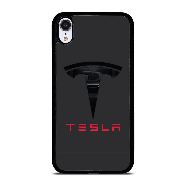 TESLA MOTORS BLACK ICON iPhone XR Case