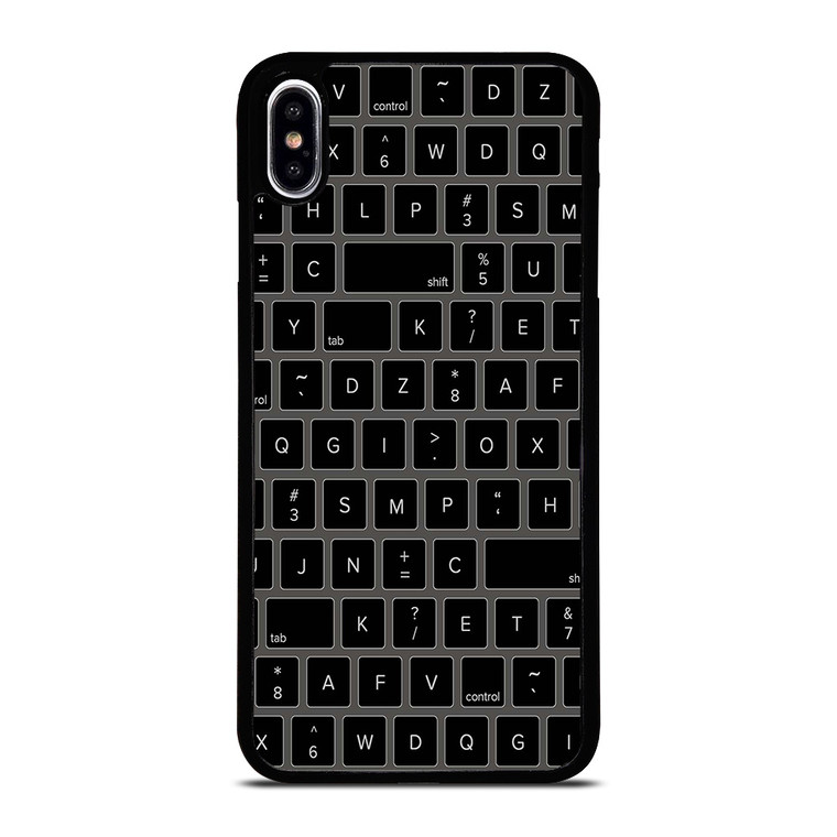 BLACK KEYBOARD PATTERN iPhone XS Max Case