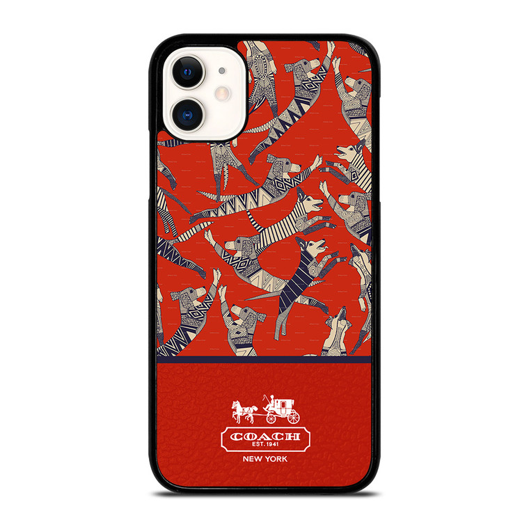 COACH NEW YORK DOG PARTY iPhone 11 Case