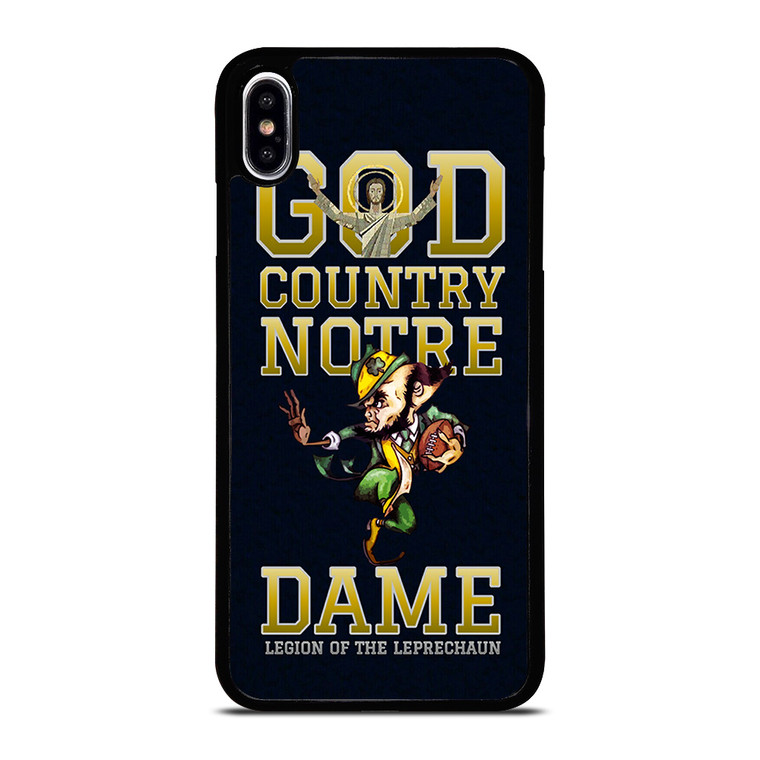 NOTRE DAME FIGHTING GOD COUNTRY iPhone XS Max Case